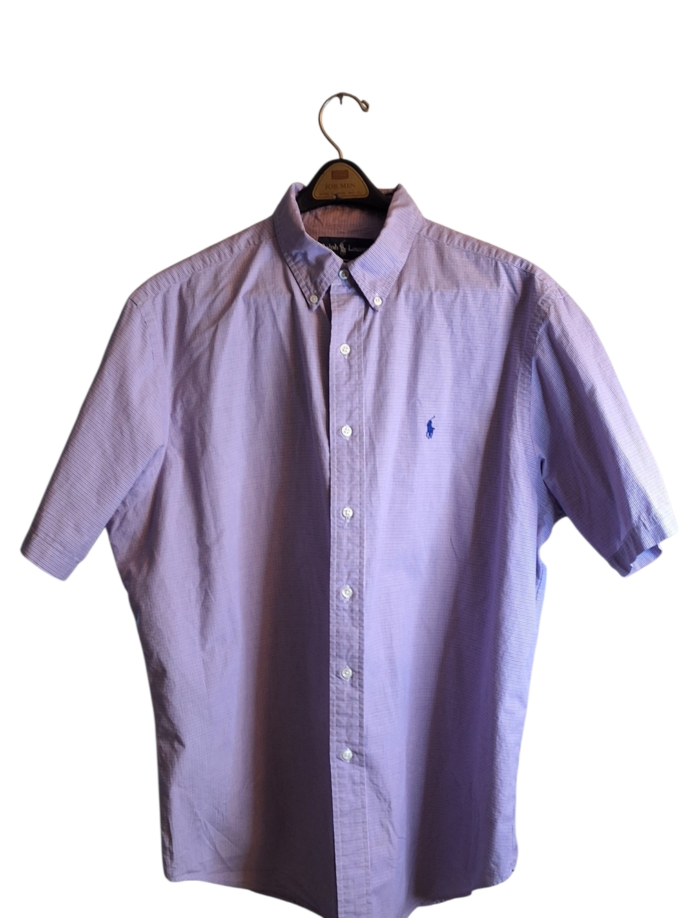 Ralph Lauren Light Purple Short-Sleeve Button-Down ShirtXL
